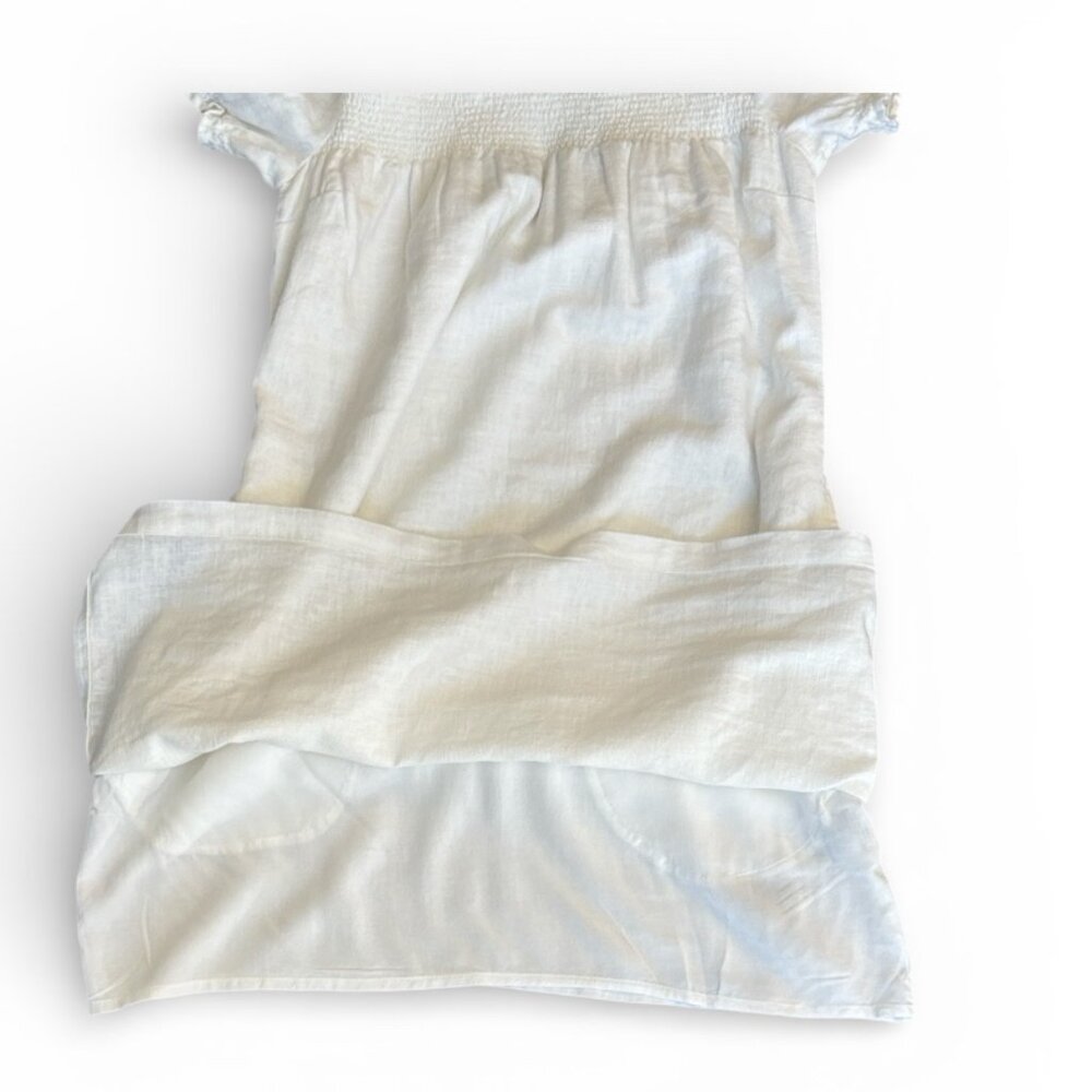 Abercrombie & Fitch White Smocked Square Neck Mini Dress NWT Size  XSP - Picture 9 of 16